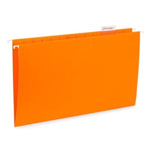 Blue Summit Supplies Legal Hanging File Folders, 25 Reinforced Hang Folders, Legal Size, Designed for Home and Office Color Coded File Organization, Assorted Colors, 25 Pack