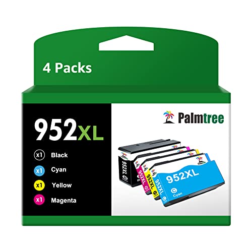 952XL Higher Yield Ink Cartridge Replacement for HP 952 XL Ink Cartridges for HP Officejet Pro 8710 8720 8702 7740 7720 8715 8725 8730 8740 8200 8210 Printer(4-Pack)