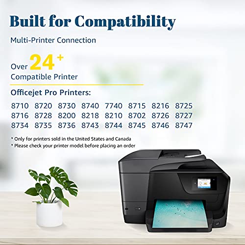 952XL Higher Yield Ink Cartridge Replacement for HP 952 XL Ink Cartridges for HP Officejet Pro 8710 8720 8702 7740 7720 8715 8725 8730 8740 8200 8210 Printer(4-Pack)