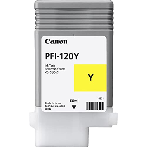 Canon PFI120 Pigment Ink Tank Bundle (Matte Black, Cyan, Magenta, Yellow, Black) in Retail Packaging