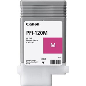 Canon PFI120 Pigment Ink Tank Bundle (Matte Black, Cyan, Magenta, Yellow, Black) in Retail Packaging