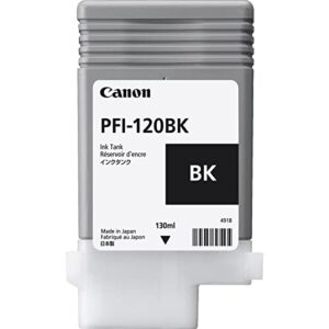 Canon PFI120 Pigment Ink Tank Bundle (Matte Black, Cyan, Magenta, Yellow, Black) in Retail Packaging