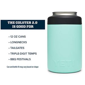 YETI Rambler 12 oz. Colster Can Insulator for Standard Size Cans, Seafoam, 1 Count (Pack of 1)