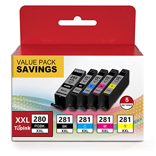 PGI-280XXL CLI-281XXL Cartridges Compatible TS9100 for canon printer ink 280 281XL for Canon 280 XL 281 XL XL Ink Cartridge Fit for PIXMA TR8520 TR8600 TR8620 TS6320 TR7520 TS6120 TR8500 TS6220 TS6300