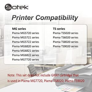 Sotek 270XL 271XL 270 271 XL C A K E Ink Cartridges 5 Color, Work with Pixma MG5720 MG5721 MG5722 MG6820 MG6821 MG6822 MG7720 TS5020 TS6020 TS8020 TS9020 Printers (BK/BK/C/M/Y)