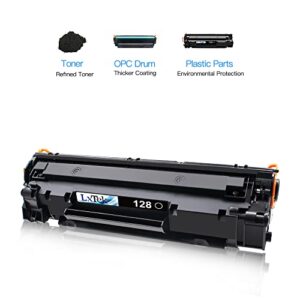 LxTek Compatible Toner Cartridge Replacement for Canon 128 CRG128 ImageCLASS D530 D550 MF4570dw MF4770n FaxPhone L190 L100 Printer Tray,4-Pack(Black)