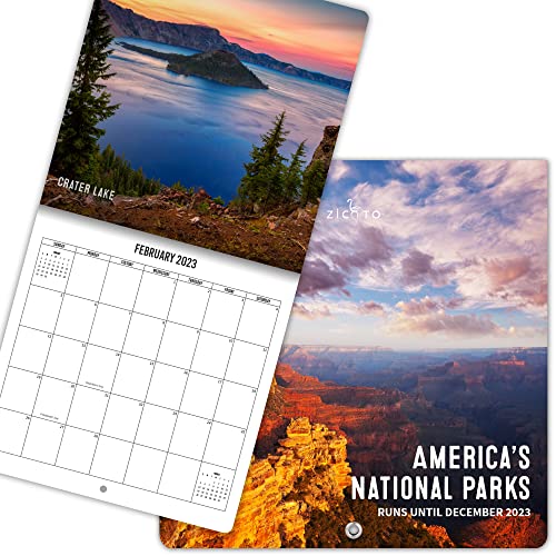 The Ultimate 2023 US National Park Wall Calendar - Runs Until December 2023 - The Perfect Monthly Calendar With Breathtaking Nature Pictures