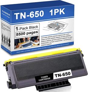 tcxlink (1 pack) tn650 tn-650 high yield toner cartridge replacement for tn650 hl-5240 5370dw/dwt 5380dn 5350dn dcp-8060 mfc-8480dn printer toner.