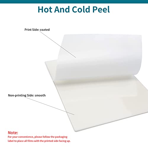 Jecqbor DTF Transfer Film Paper PET Heat Transfer Paper A4 (30sheet), Double-Sided Glossy Clear Pretreat DTF Film for DTF Epson Inkjet Printer, Direct Print On T-Shirts Textile (8.3" x 11.7")