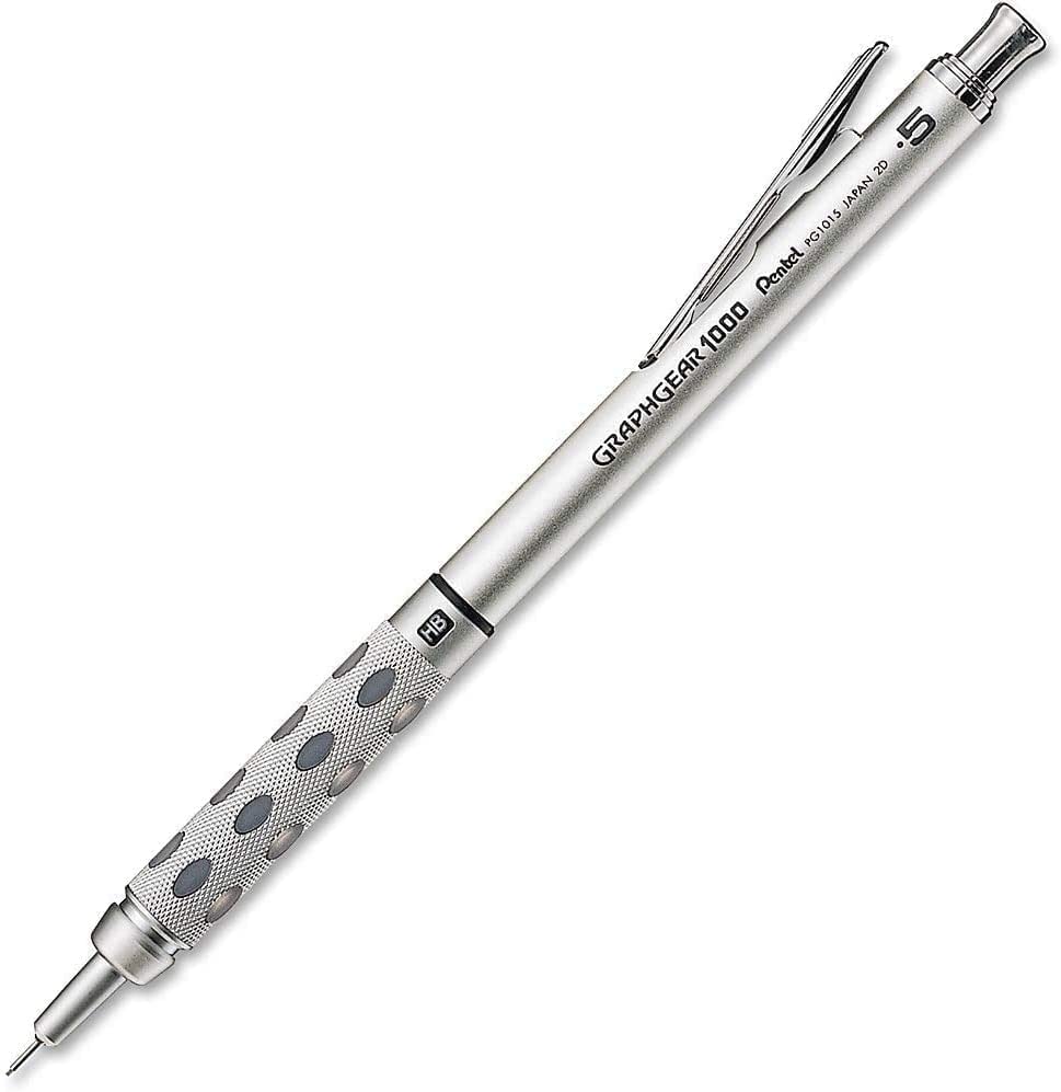 Pentel GraphGear 1000 Automatic Drafting Pencil - Metal Mechanical Pencils 0.5 and 0.7mm with Refill Leads