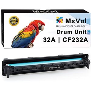 mxvol compatible drum unit replacement for hp 32a cf232a drum yields up to 23,000 pages use for hp laserjet pro m148dw m203dw m227fdw m118dw m148fdw m227fdn printer, 1-pack