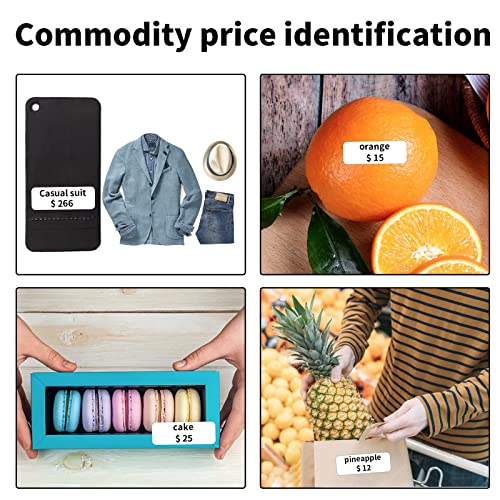 Portable Sticker Maker,Mini Bluetooth White Label Makers,Inkless & Wireless,Compatible with iOS & Android, Ideal for Home, Office Organization, Business Bulk Print