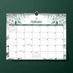 COOLENDAR 2023 Wall Calendar, Monthly Calendar 24 Months from January 2023 to December 2024, Hanging Calendar 2023 for Wall, Monthly Planner 2023-2024, 2023 Desk Calendar with Large Occasions (GRN1)