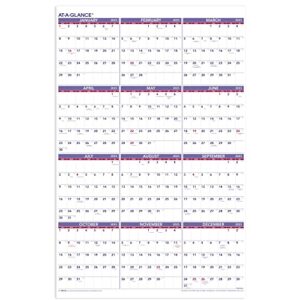 at-a-glance 2023 wall calendar monthly planner, 12 month, paper, 24″ x 36″, extra large (pm1228)
