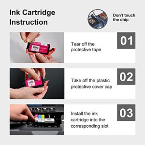 BUNTONER 910XL Ink Cartridges Replacement for HP 910 XL 910XL Ink Cartridges Combo Pack 3YL65AN 3YL62AN 3YL63AN 3YL64AN for OfficeJet 8025 8035 8028 8022 8020 8034 Printer(4 Pack)