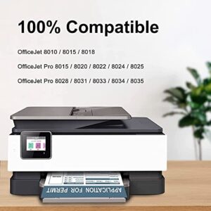 BUNTONER 910XL Ink Cartridges Replacement for HP 910 XL 910XL Ink Cartridges Combo Pack 3YL65AN 3YL62AN 3YL63AN 3YL64AN for OfficeJet 8025 8035 8028 8022 8020 8034 Printer(4 Pack)