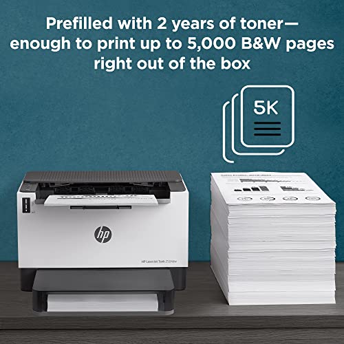 HP Laserjet Tank 2504dw Wireless Black & White Printer Prefilled with Up to 2 Years of Original Toner (2R7F4A)