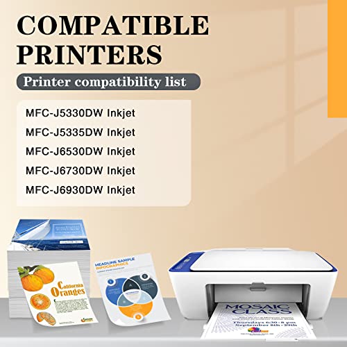 Clorisun LC3019 3019 LC3017 Ink Cartridge Replacement for Brother LC3019 3019 LC3017 3017 LC3019BK with MFC J5330DW J6930DW J6530DW J6730DW J5335DW Printer (Black Cyan Magenta Yellow, 10-Pack)