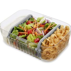 PackIt Mod Lunch Bento Food Storage Container, Steel Gray