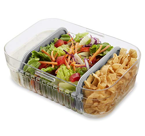 PackIt Mod Lunch Bento Food Storage Container, Steel Gray