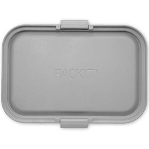 PackIt Mod Lunch Bento Food Storage Container, Steel Gray