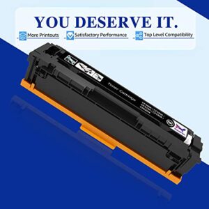 202A 202X Toner Cartridge 4 Pack Compatible Replacement for HP 202A 202X CF500A m281fdw HP Color Laserjet Pro MFP M281fdw M281cdw M254dw M281 M281fdn M254 Toner Printer (Black Cyan Yellow Magenta)
