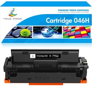 true image compatible toner cartridge replacement for canon 046 046h crg-046h mf733cdw toner canon color imageclass mf733cdw mf731cdw mf735cdw lbp654cdw printer ink (black, 1-pack)