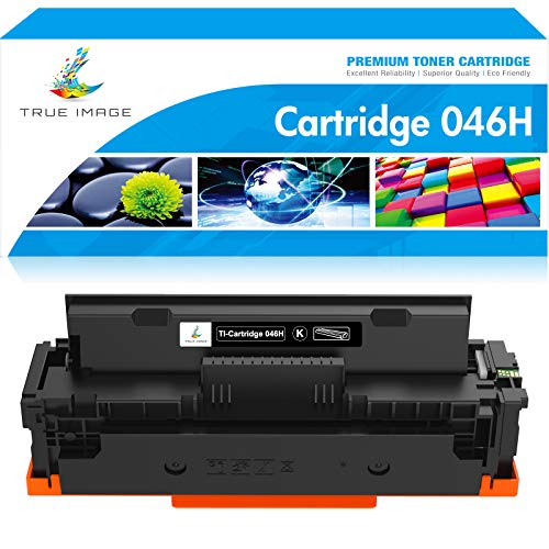 TRUE IMAGE Compatible Toner Cartridge Replacement for Canon 046 046H CRG-046H MF733Cdw Toner Canon Color ImageClass MF733Cdw MF731Cdw MF735Cdw LBP654Cdw Printer Ink (Black, 1-Pack)