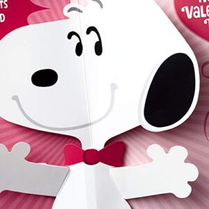 Hallmark Peanuts Musical Valentines Day Card for Kids (Snoopy Hug)