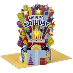 hallmark paper wonder pop up birthday card with music (birthday cake, happy by pharrell williams)