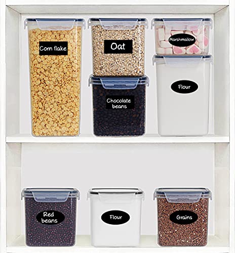 Airtight Food Storage Containers 36-Piece Set, Kitchen & Pantry Organization, BPA Free Plastic Storage Containers with Lids, for Cereal, Flour, Sugar, Baking Supplies, Labels & Measuring Cups