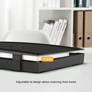 VIISAN 3240 A3 Large Format Flatbed Scanner, 2400 DPI, Scan 12"x 17" in 4 sec, Frameless, Auto-Scan, Document & Photo & Book Scanner, Design for Library, School and Soho. Supports Windows 11 & Mac