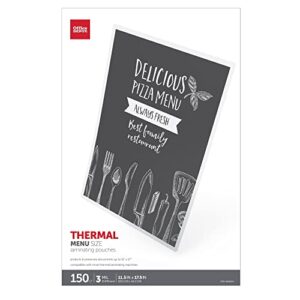 office depot® brand laminating pouches, menu size, 3 mil, 11-1/2″ x 17-1/2″, pack of 150 pouches
