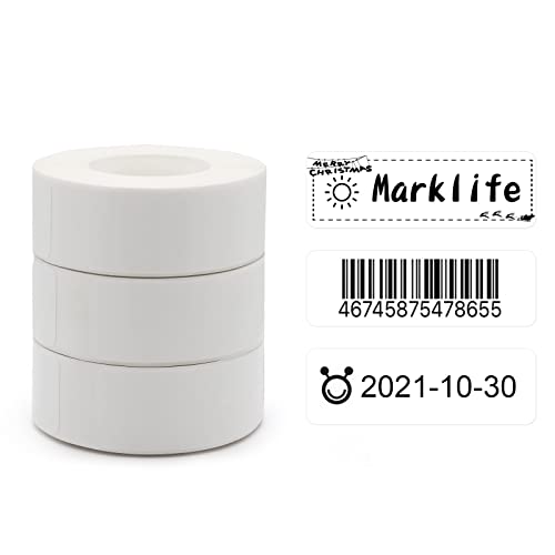 Marklife P11 Label Maker Machine with 4 Rolls Tape,Mini Thermal Wireless Inkless Sticker Printer Machine for Home Kitchen Office Organization