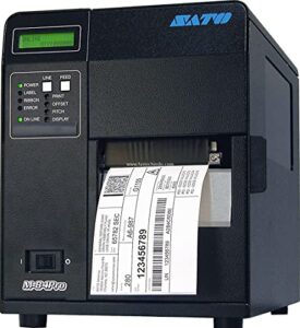 sato wm8420021 series m84pro industrial thermal printer, 203 dpi resolution, 10 ips print speed, usb interface, dt/tt, 4.1″