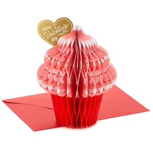 hallmark paper wonder pop up valentines day card (honeycomb cupcake)