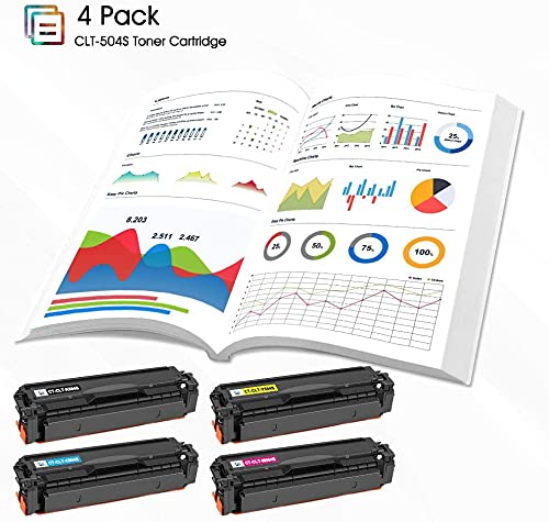 Cool Toner Compatible Toner Cartridge Replacement for Samsung CLT-K504S CLT-504S for Samsung Xpress C1860FW C1810W SL-C1860FW SL-C1810W CLX-4195FW CLP-415NW Printer (Black Cyan Yellow Magenta, 4-Pack)