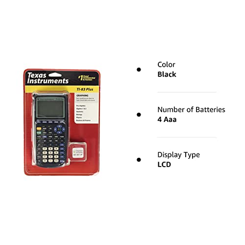 Texas Instruments TI-83 Plus Graphing Calculator (Renewed)