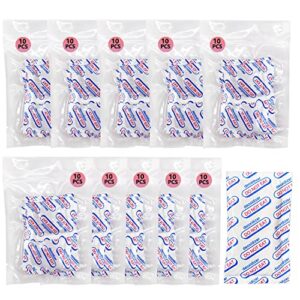 oxygen absorbers for food storage 300cc, 100 pcs (10x pcs of 10) o2 absorbers food grade for mylar bags, canning ,freeze dryer, dehydrated, and preserved foods – long term storage