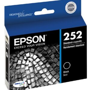 EPSON T252 DURABrite Ultra Ink Standard Capacity Black Cartridge (T252120-S) for select Epson WorkForce Printers