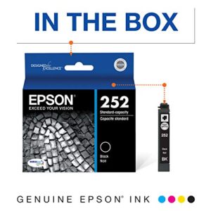 EPSON T252 DURABrite Ultra Ink Standard Capacity Black Cartridge (T252120-S) for select Epson WorkForce Printers