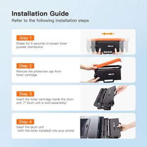 E-Z Ink (TM) Compatible Toner Cartridge Replacement for Brother TN850 TN 850 TN-850 TN820 TN 820 High Yield to use with HL-L6200dw HL-L6200dwt MFC-L5900dw MFC-L5850dw MFC-L5700dw (Black, 4 Pack)