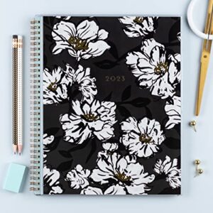 Blue Sky 2023 Weekly and Monthly Planner, January - December, 8.5" x 11", Clear Pocket Cover, Wirebound, Baccara Dark (142082)