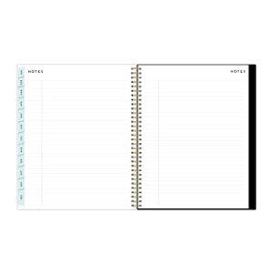 Blue Sky 2023 Weekly and Monthly Planner, January - December, 8.5" x 11", Clear Pocket Cover, Wirebound, Baccara Dark (142082)