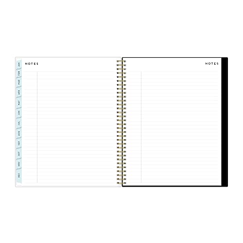 Blue Sky 2023 Weekly and Monthly Planner, January - December, 8.5" x 11", Clear Pocket Cover, Wirebound, Baccara Dark (142082)