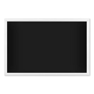 u brands magnetic chalkboard, 30 x 20 inches, white décor frame