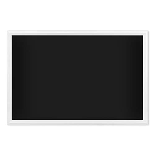 U Brands Magnetic Chalkboard, 30 X 20 Inches, White Décor Frame