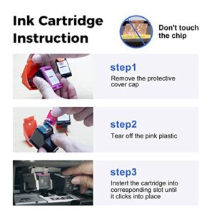 MYCARTRIDGE 67XL Remanufactured Ink Cartridge Replacement for HP 67XL (1 Black, 1 Tri-Color) for DeskJet 2755 2752 1255 DeskJet Plus 4155 4158 4140 Envy 6455 6052 6458 6055 Printer 67XL Ink Cartridge