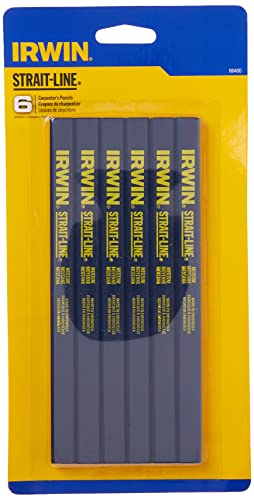 IRWIN Carpenter Pencil, Medium Lead, 6-Piece (66400)