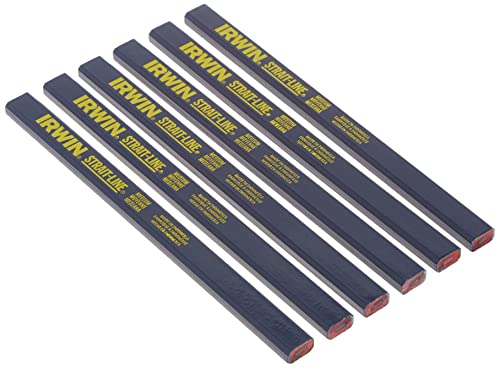 IRWIN Carpenter Pencil, Medium Lead, 6-Piece (66400)